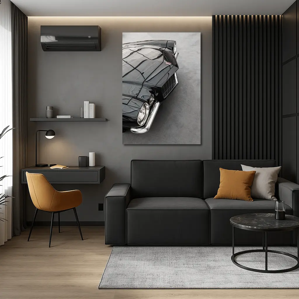 Black Chevrolet Camaro Classic Muscle Car – Wall Art