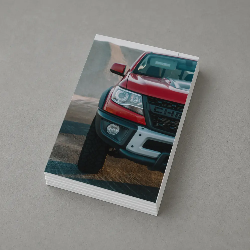 Red Chevrolet Colorado ZR2 Front Close Up – Postcards