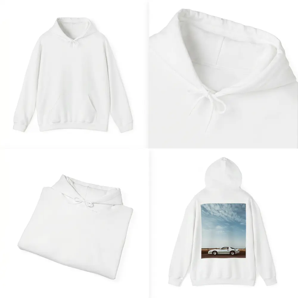 Chevrolet Camaro White Classic Under Open Sky – Hoodies