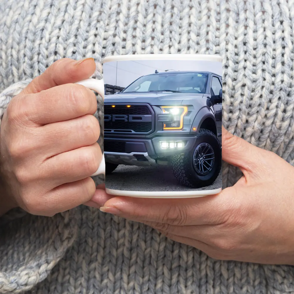 Ford F-Series Raptor Truck Urban Setting – Mugs