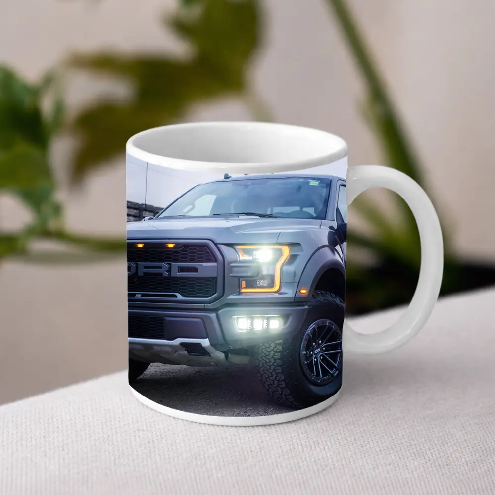 Ford F-Series Raptor Truck Urban Setting – Mugs