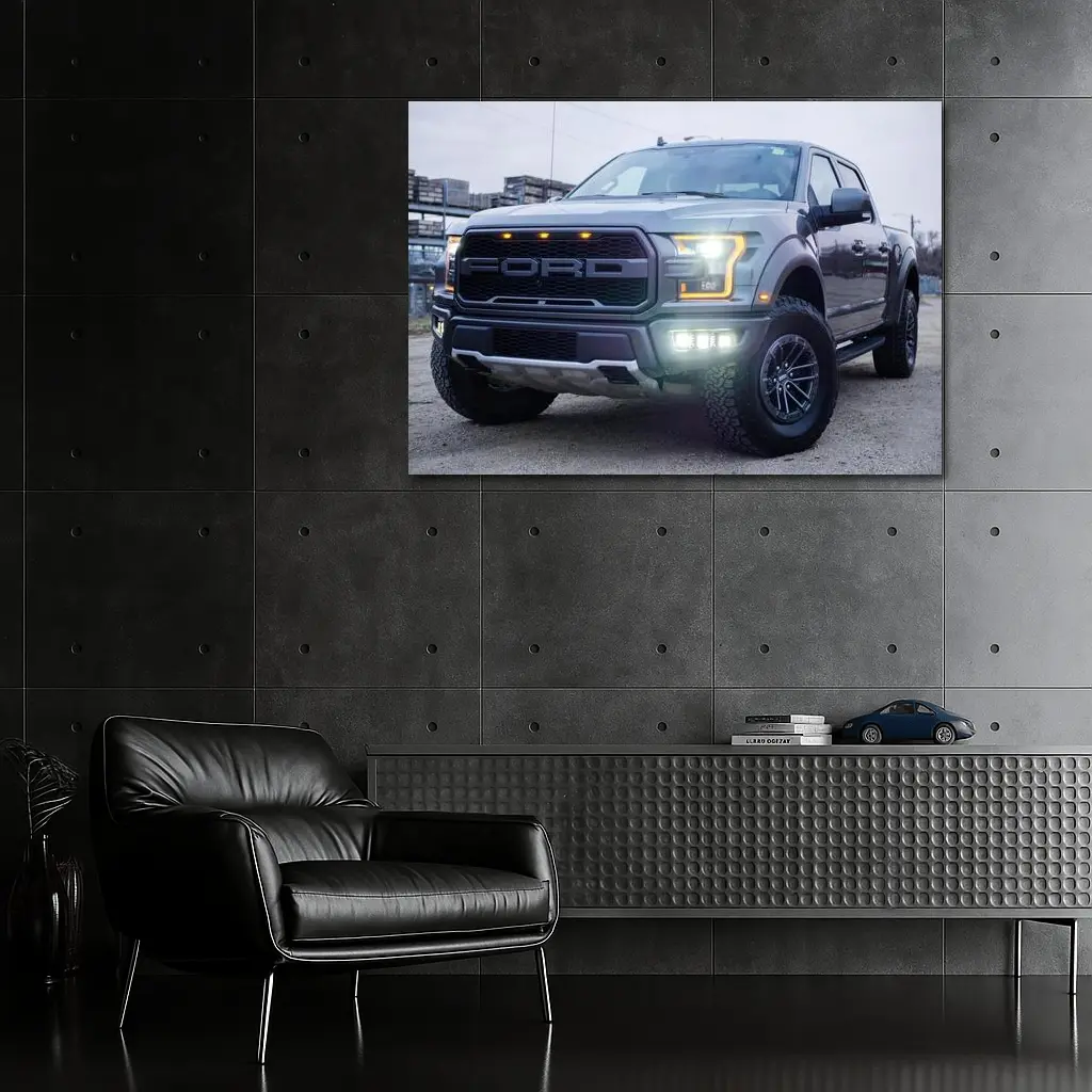 Ford F-Series Raptor Truck Urban Setting – Wall Art