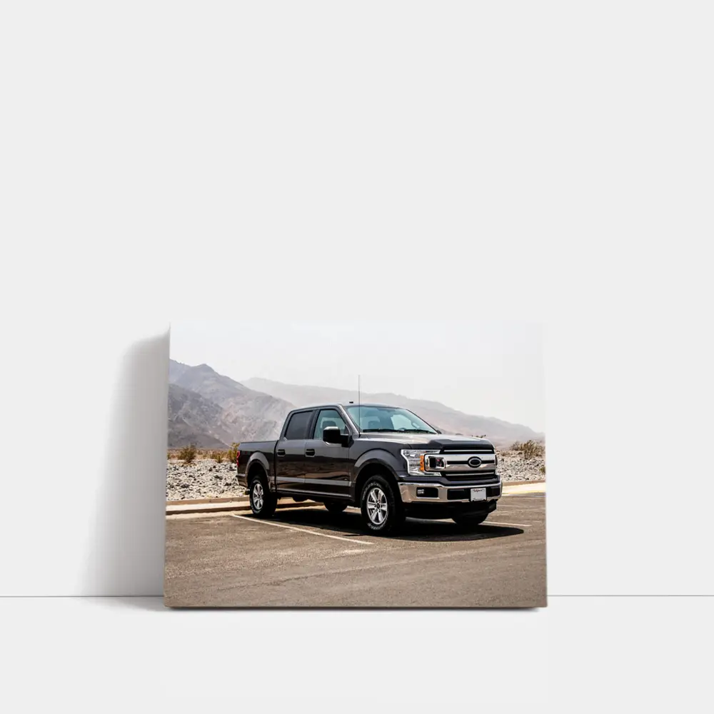 Ford F-150 Truck Desert Mountain Background – Wall Art