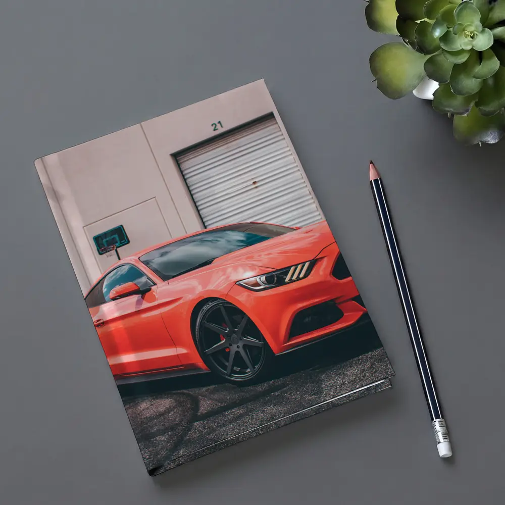 Ford Mustang Red Sports Car Urban Setting – Notebooks
