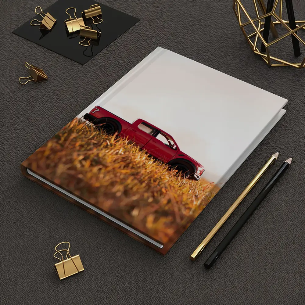 Red Ford F-Series Truck Golden Grass Field – Notebooks