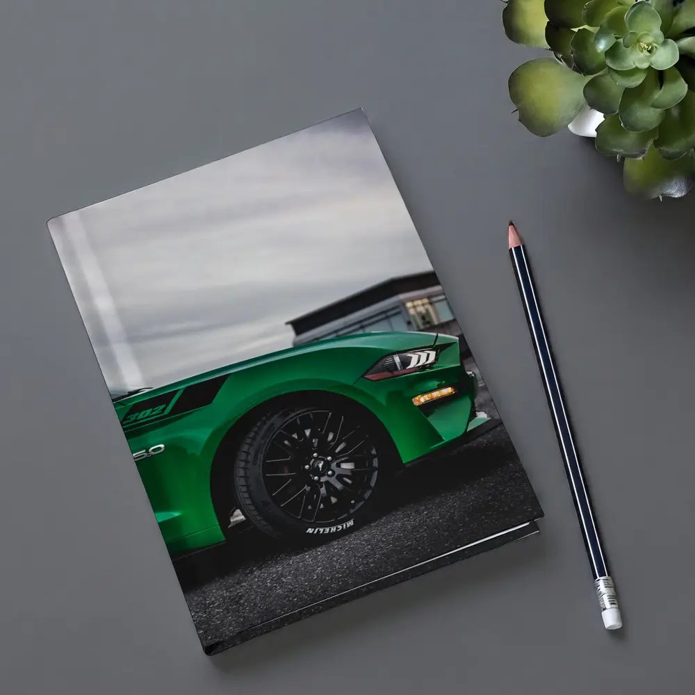 Ford Mustang Green Boss 302 Overcast Sky – Notebooks