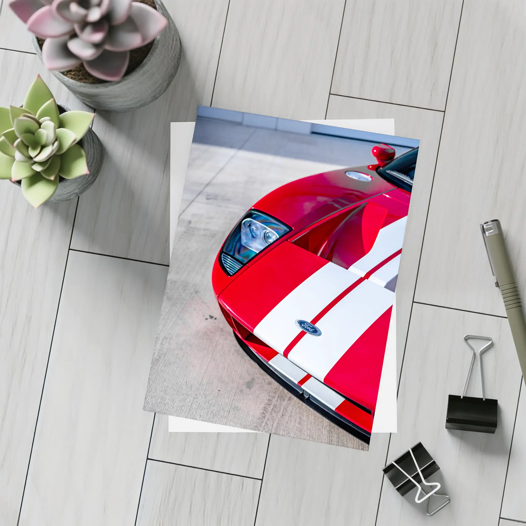 Red Ford GT front 2021 – Postcards
