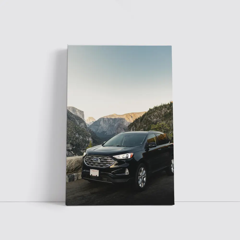 Ford Edge Black SUV Mountain Valley View – Wall Art