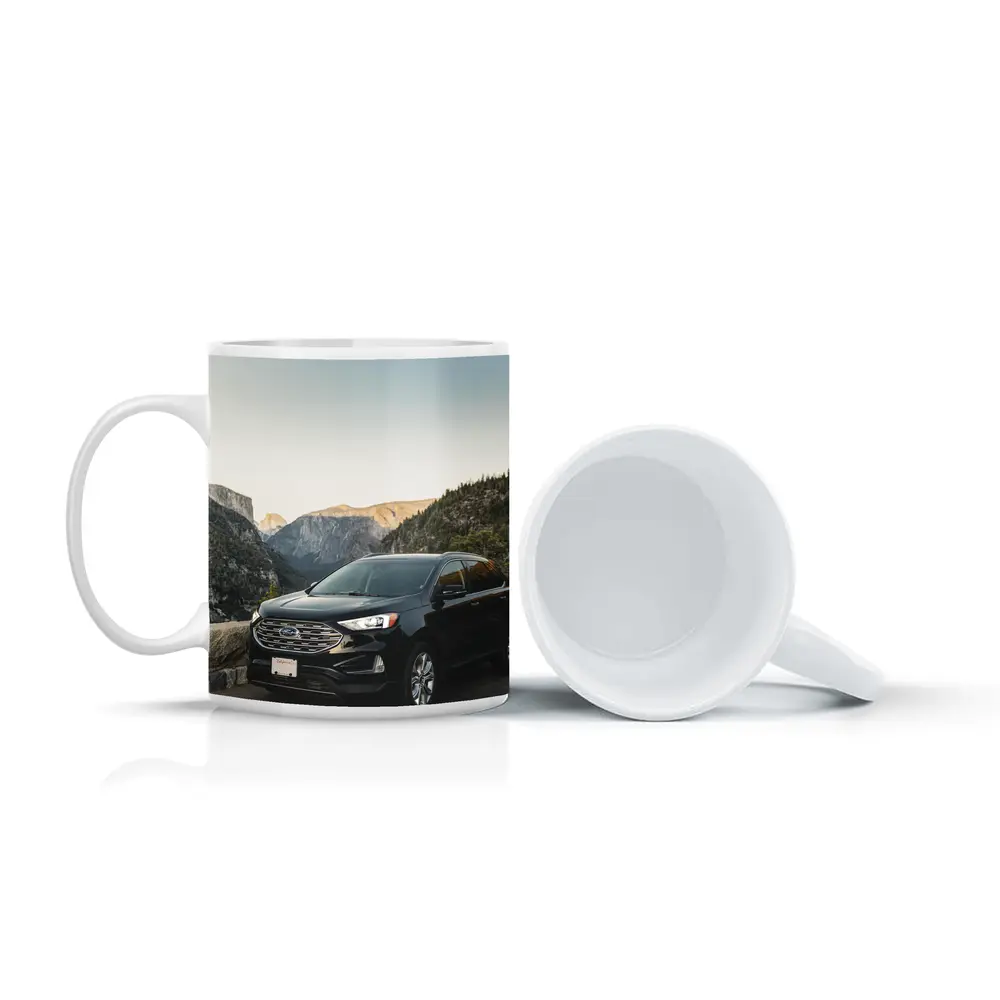 Ford Edge Black SUV Mountain Valley View – Mugs