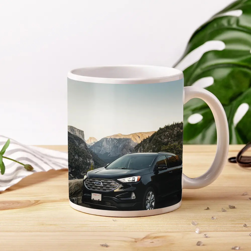 Ford Edge Black SUV Mountain Valley View – Mugs