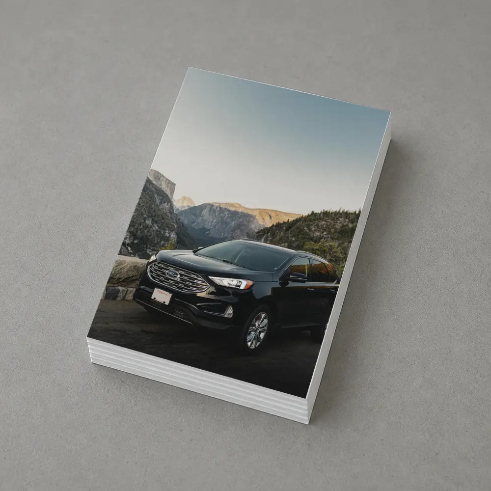 Ford Edge Black SUV Mountain Valley View – Postcards