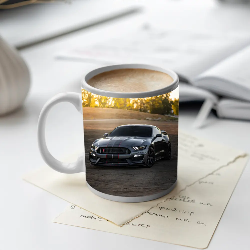 Ford Mustang Shelby GT350 Dirt Road Sunset – Mugs