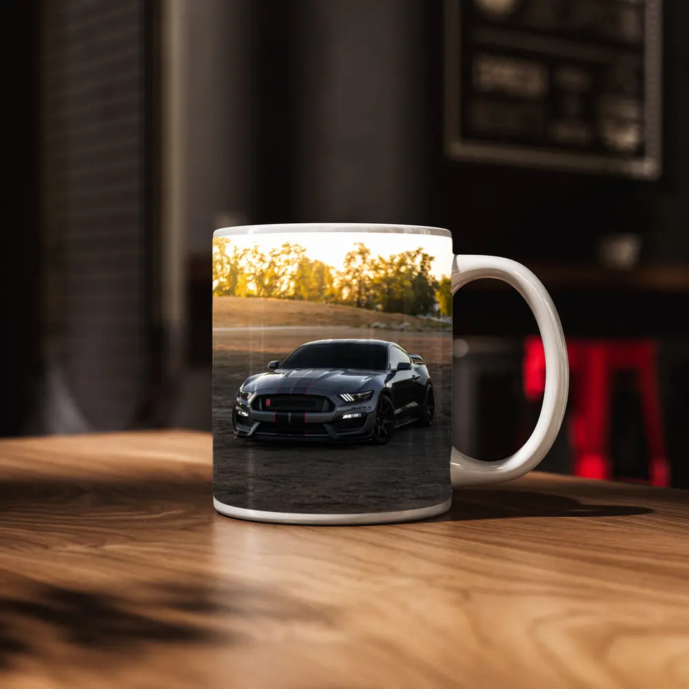 Ford Mustang Shelby GT350 Dirt Road Sunset – Mugs