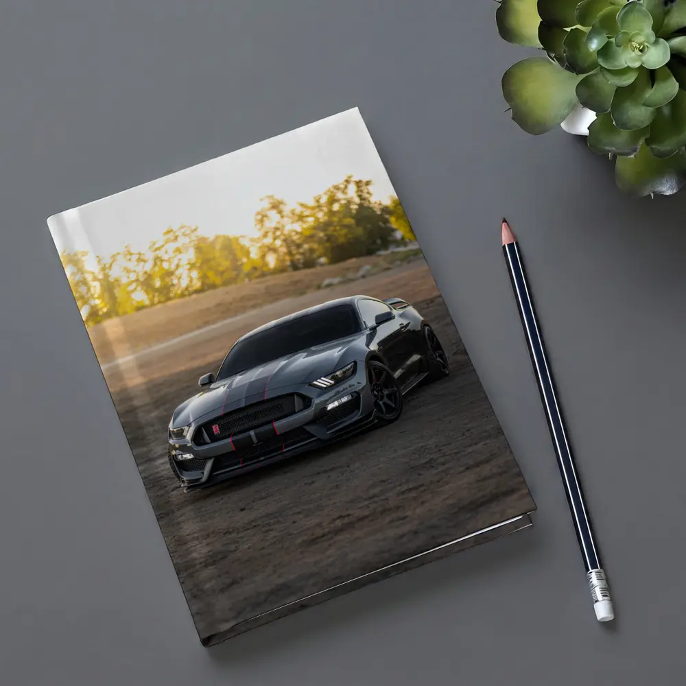 Ford Mustang Shelby GT350 Dirt Road Sunset – Notebooks