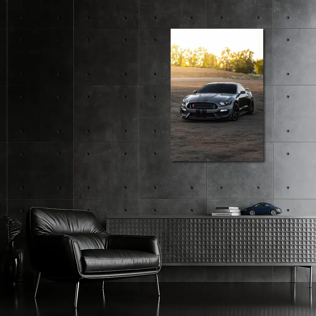 Ford Mustang Shelby GT350 Dirt Road Sunset – Wall Art