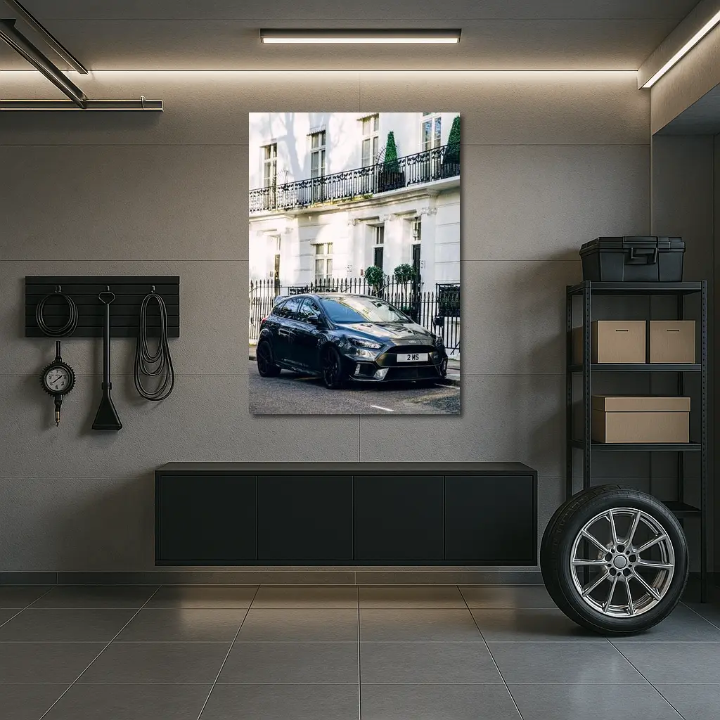 Ford Focus RS Black London Street – Wall Art