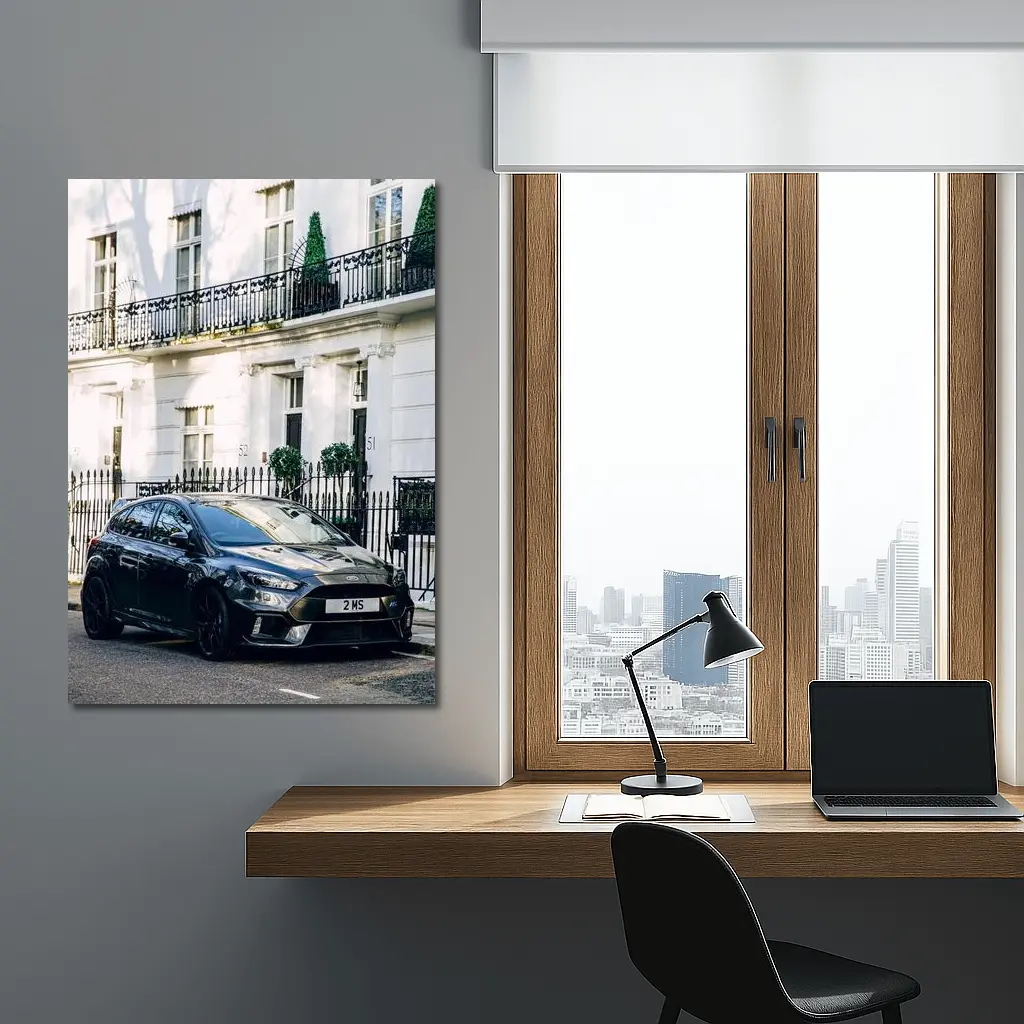 Ford Focus RS Black London Street – Wall Art
