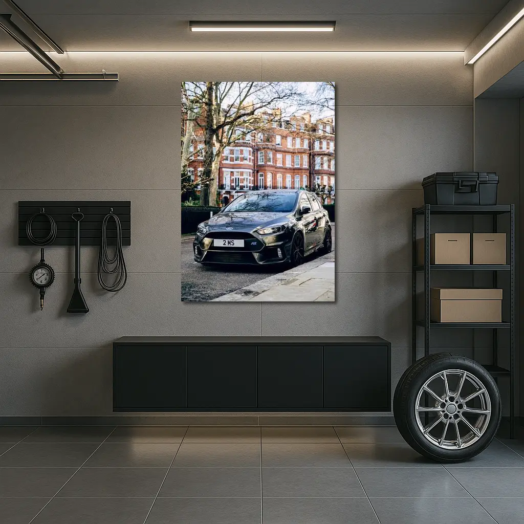 Ford Focus RS Black London Street – Wall Art
