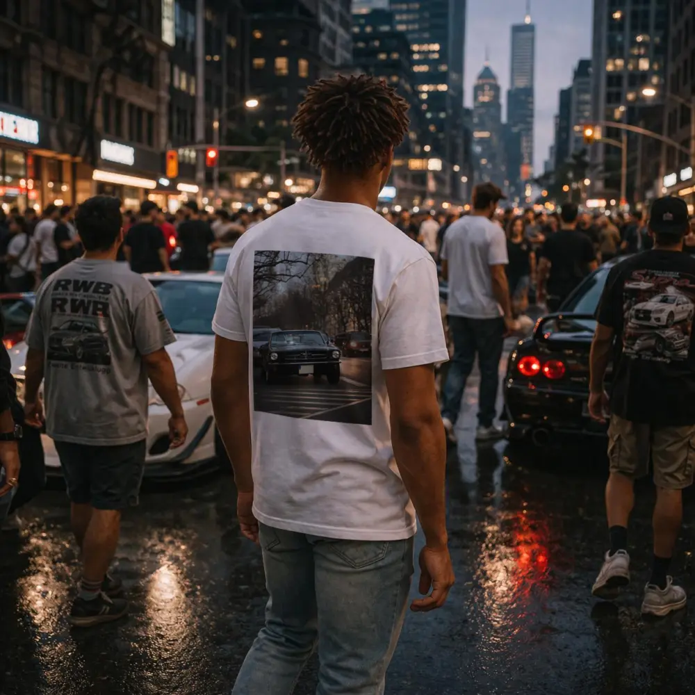 Black Ford Mustang Classic City Street – T-Shirts