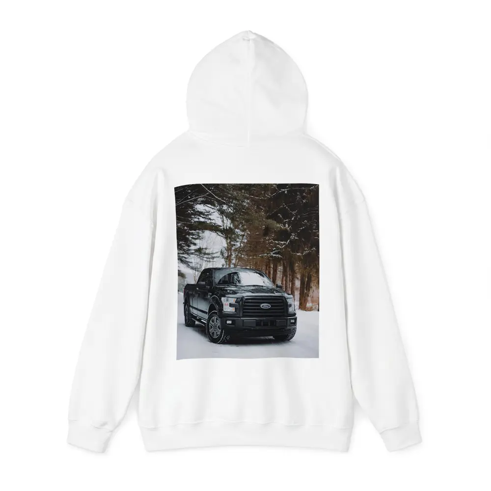 Ford F-Series Black Truck Snowy Forest – Hoodies