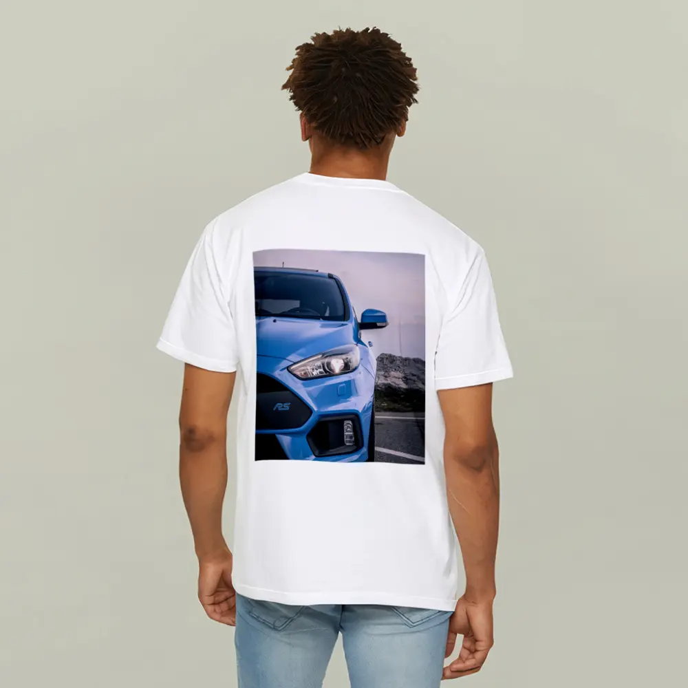 Ford Focus RS Blue Front Close Up – T-Shirts