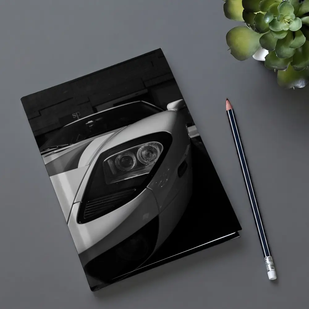 Ford GT White Supercar Black White Photo – Notebooks