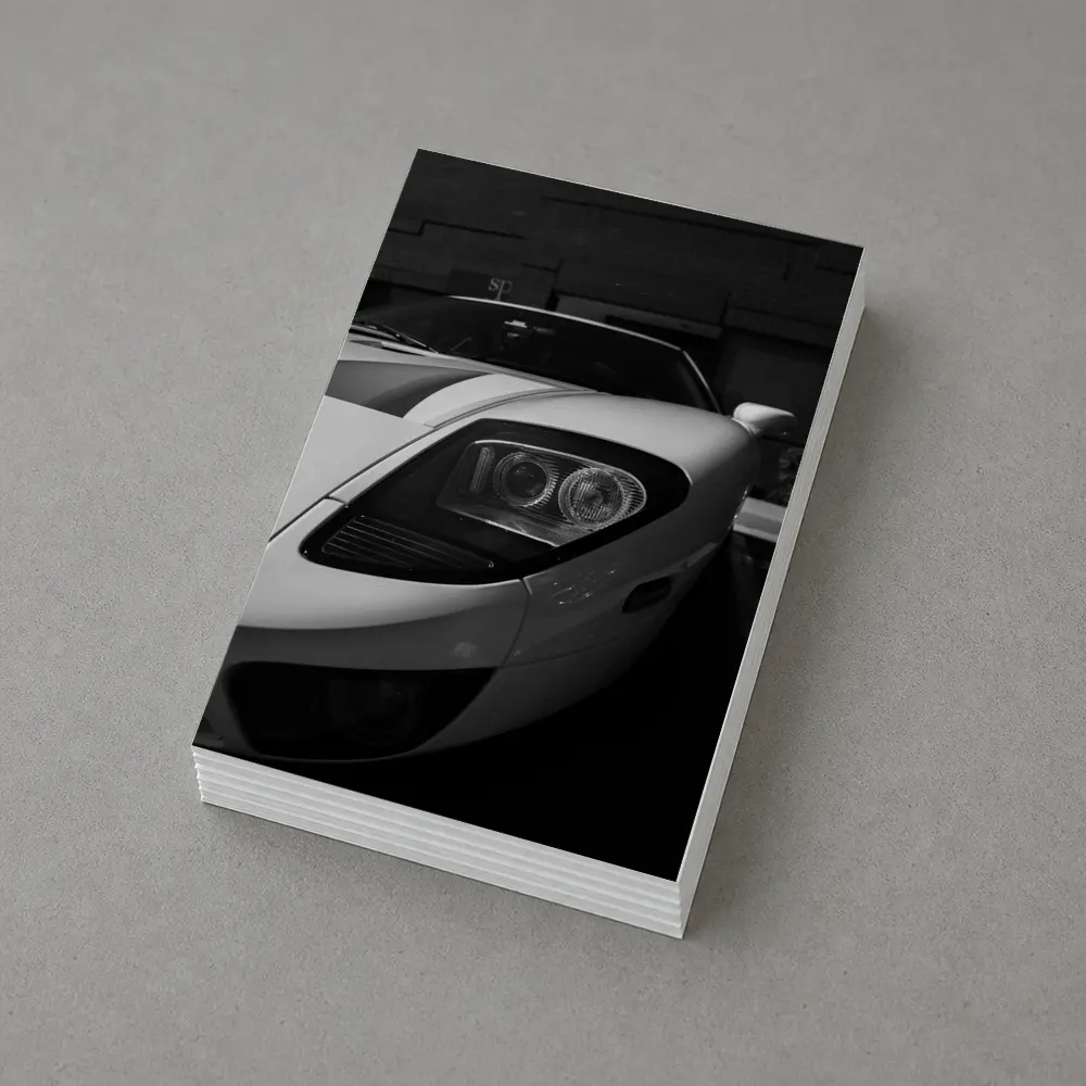 Ford GT White Supercar Black White Photo – Postcards