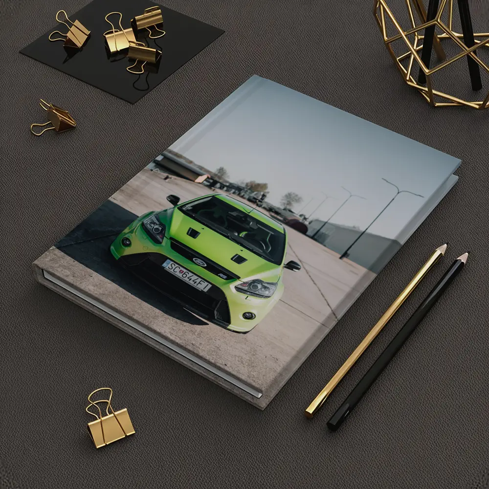 Ford Focus RS Green Front View Dockside – Notebooks