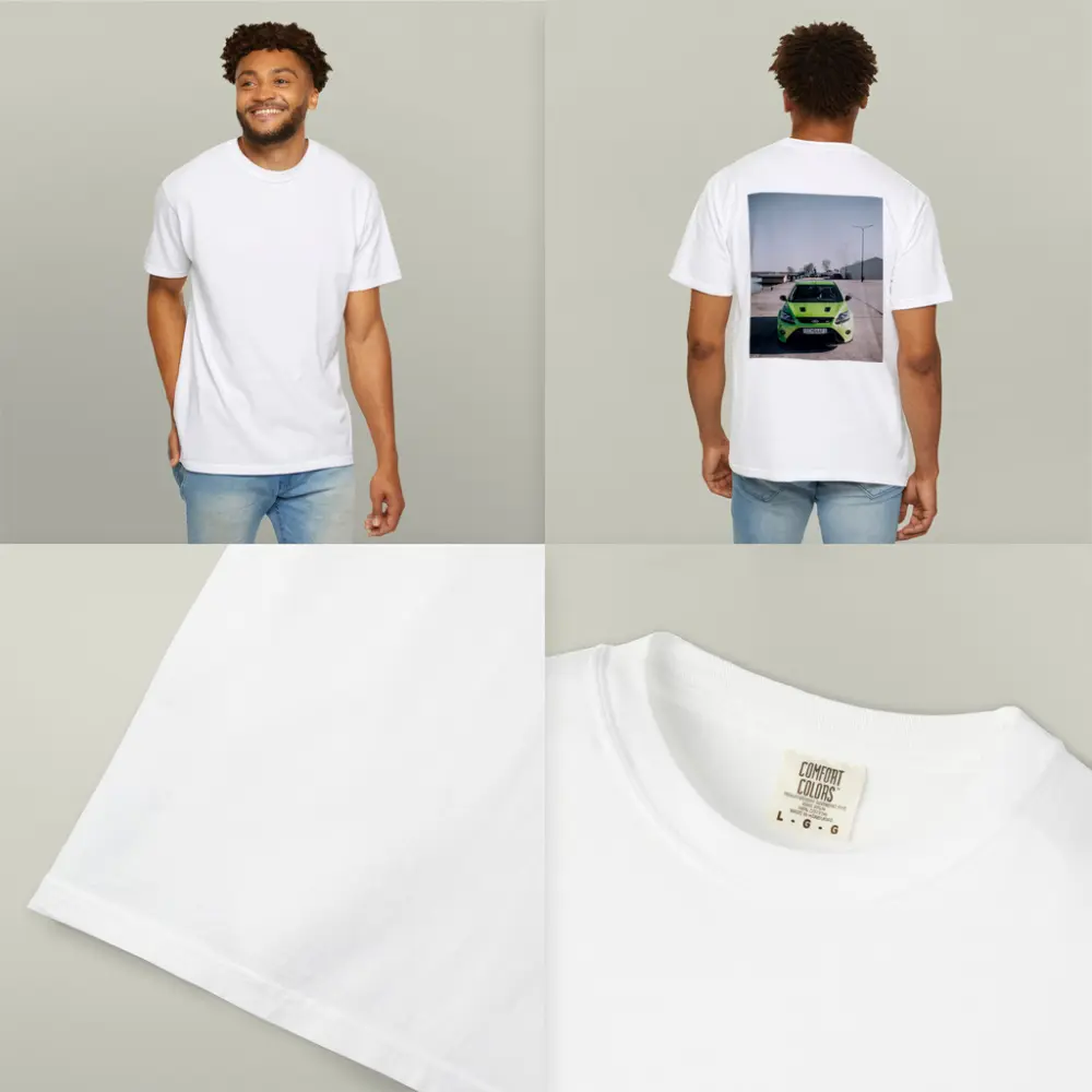 Ford Focus RS Green Front View Dockside – T-Shirts