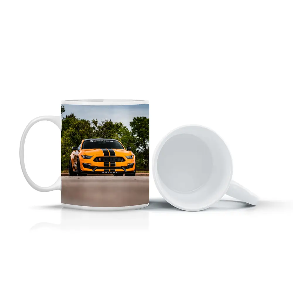 Ford Mustang Shelby GT350 Orange Street Shot – Mugs