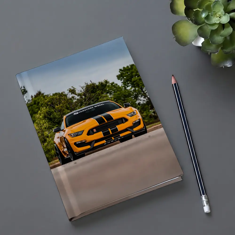Ford Mustang Shelby GT350 Orange Street Shot – Notebooks