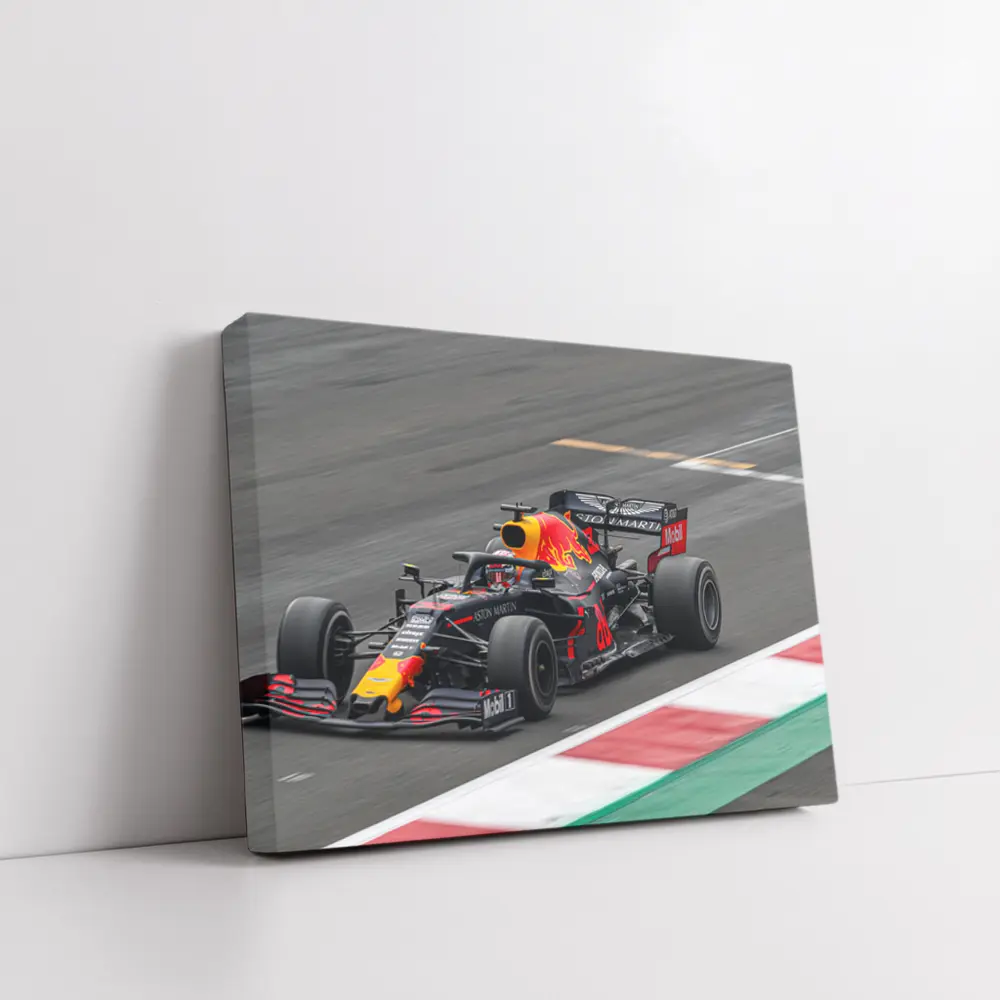 Red Bull Racing Formula One Car On Track – Wall Art