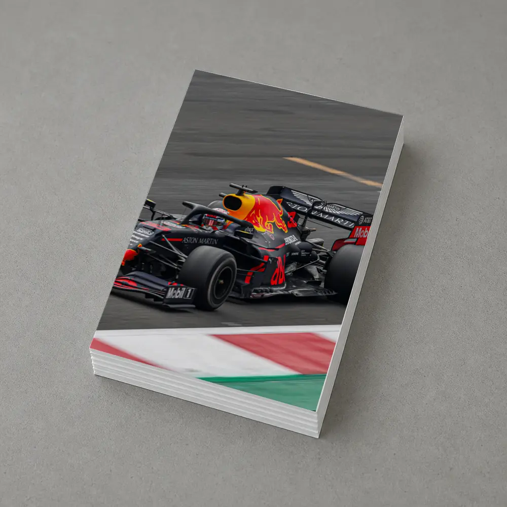 Red Bull Racing Formula One Car On Track – Postcards