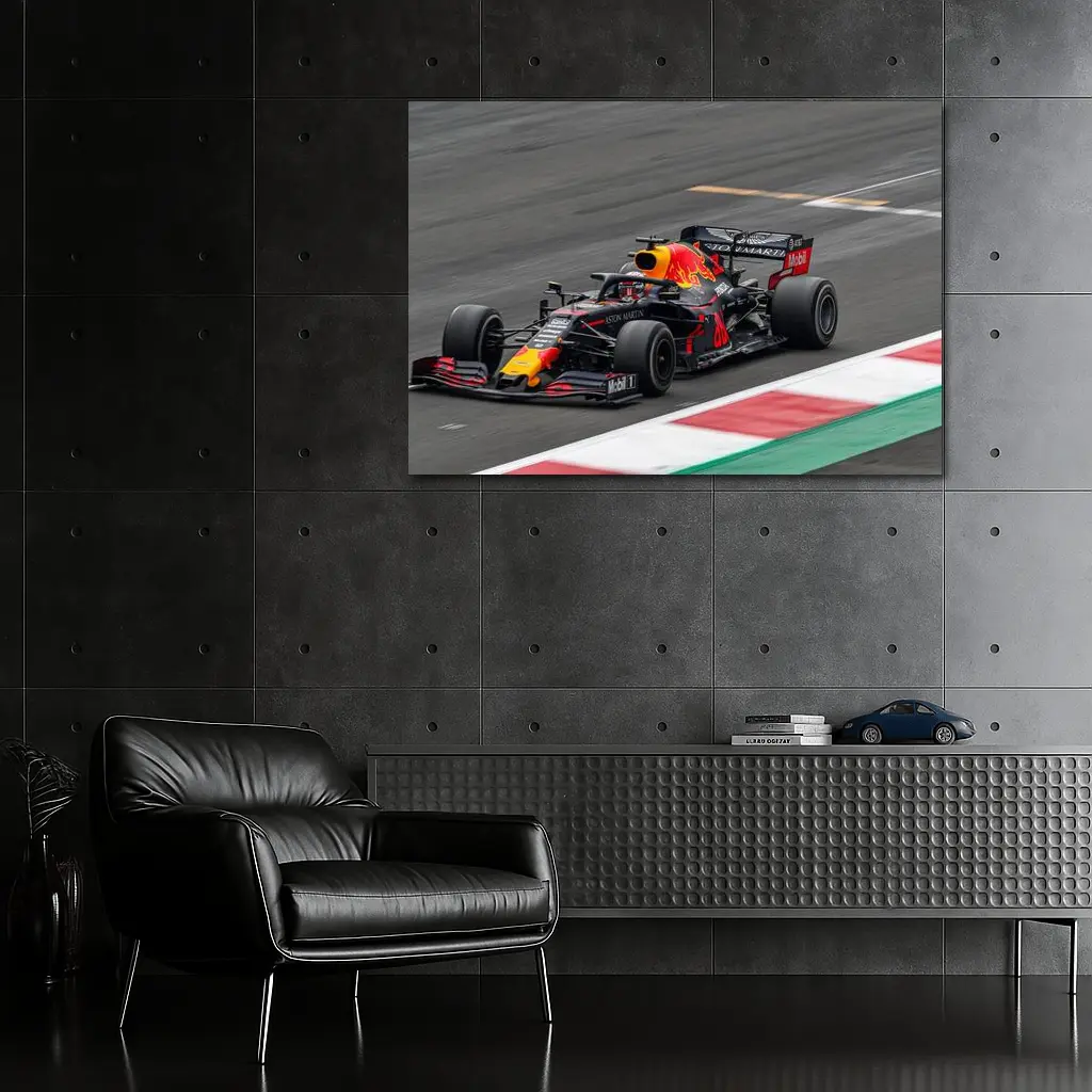 Red Bull Racing Formula One Car On Track – Wall Art