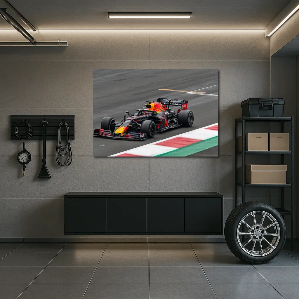 Red Bull Racing Formula One Car On Track – Wall Art