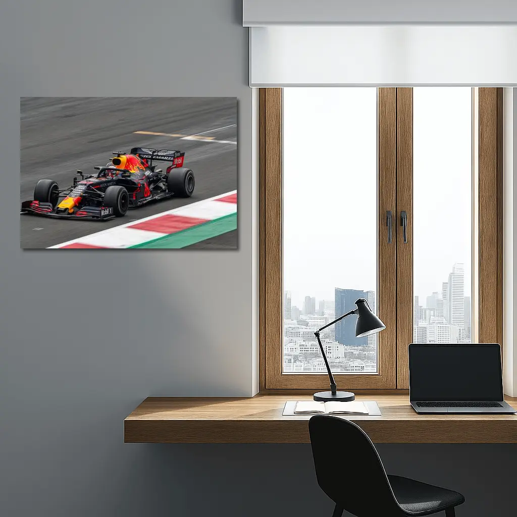 Red Bull Racing Formula One Car On Track – Wall Art
