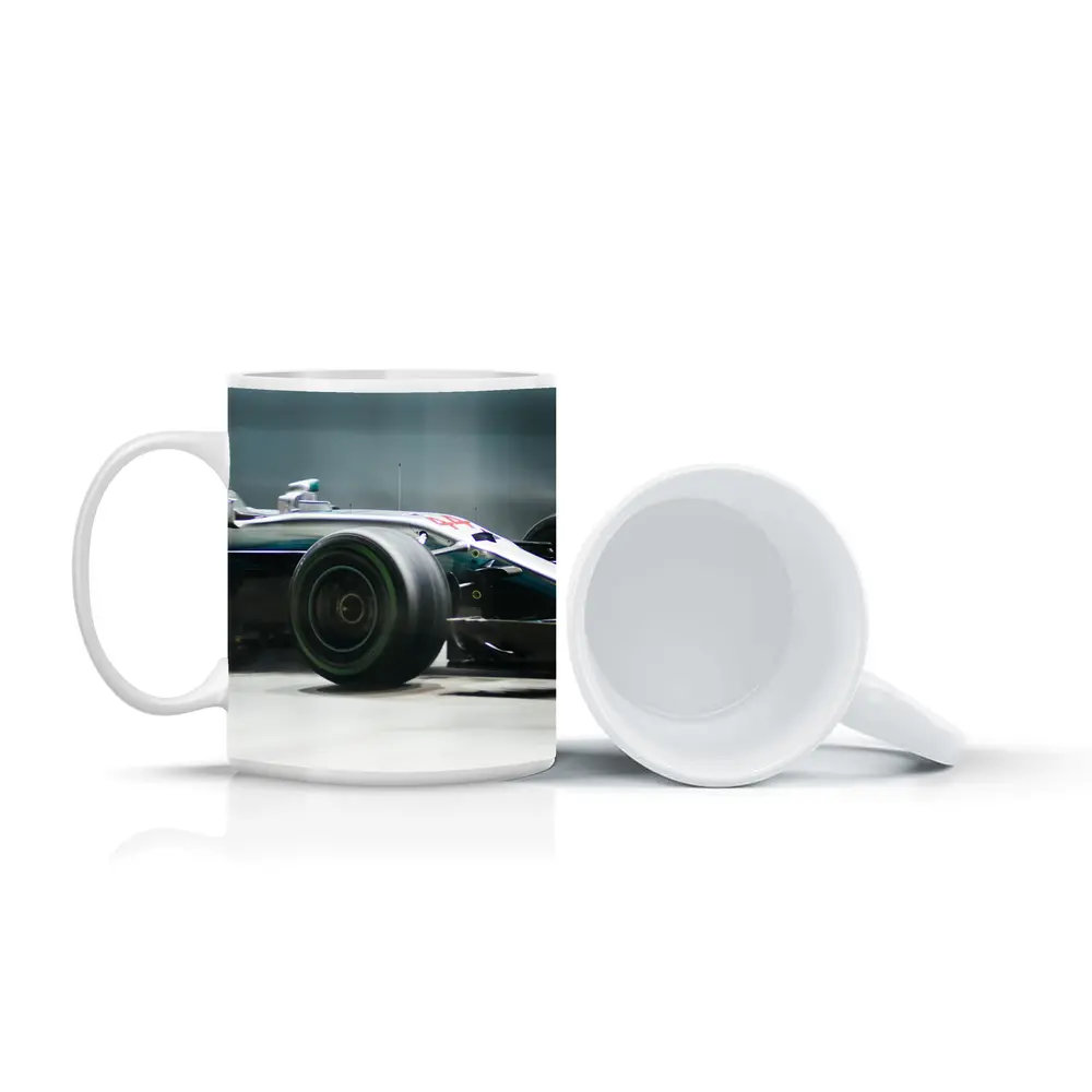 Mercedes AMG F1 Car Racing Night Track – Mugs