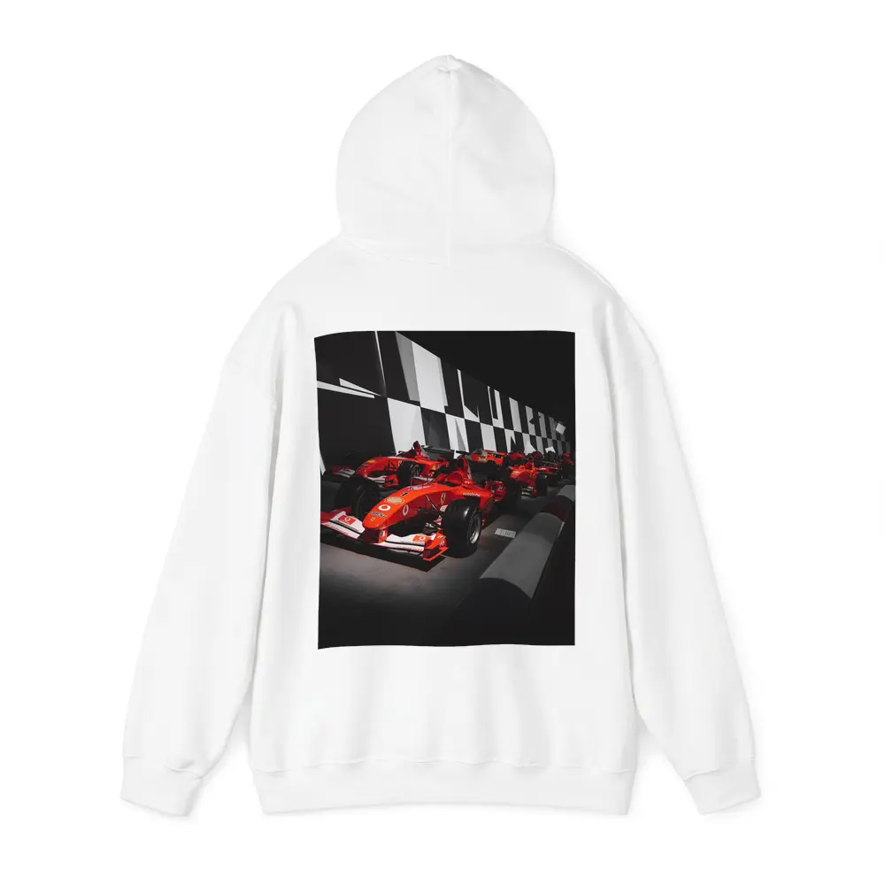 Ferrari Formula One Cars Dark Museum Display – Hoodies