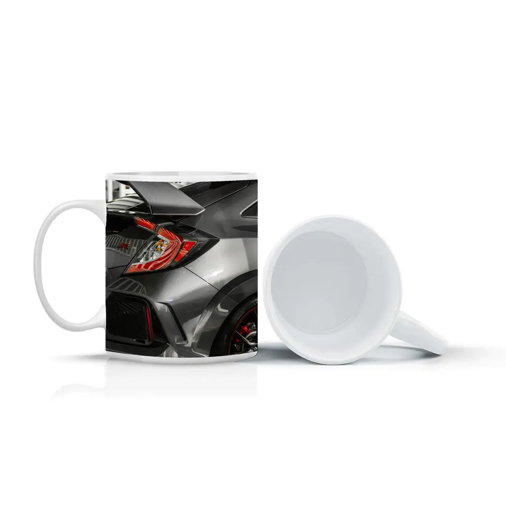 Honda Civic Type R Gray Rear Close Up – Mugs