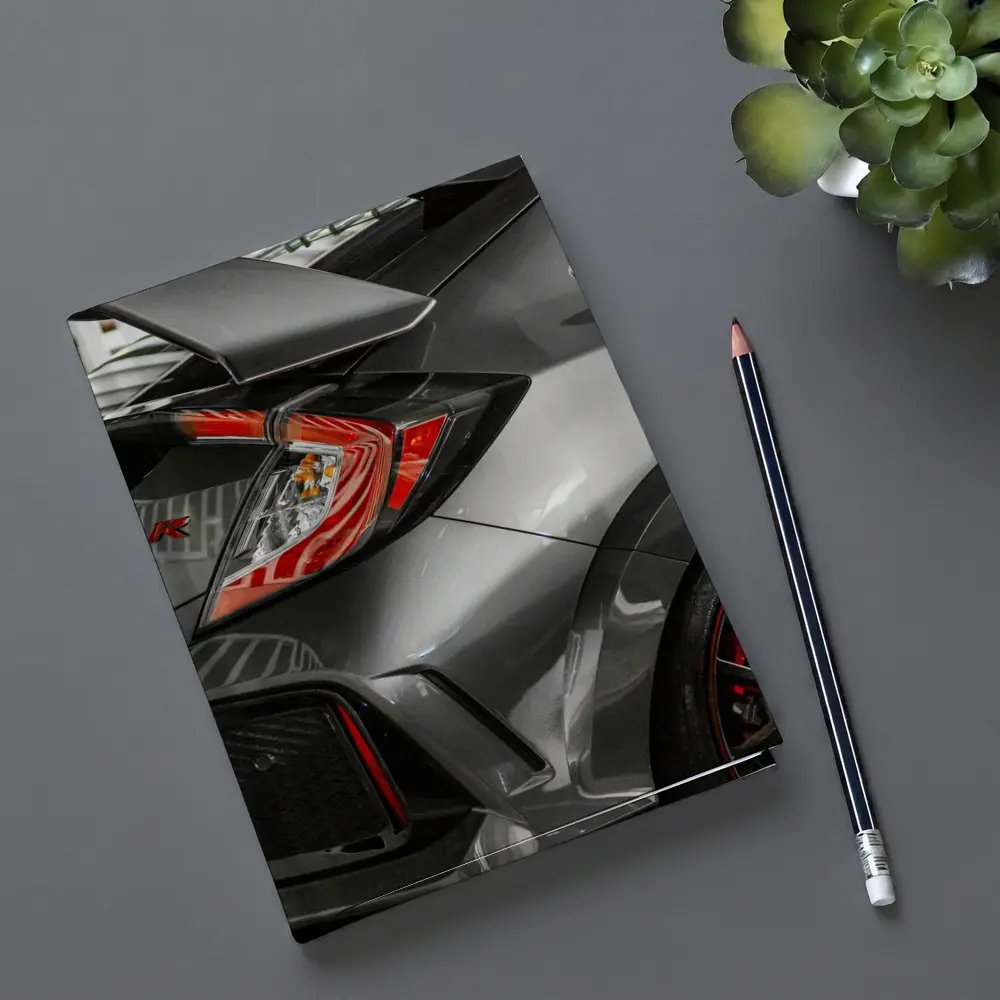 Honda Civic Type R Gray Rear Close Up – Notebooks