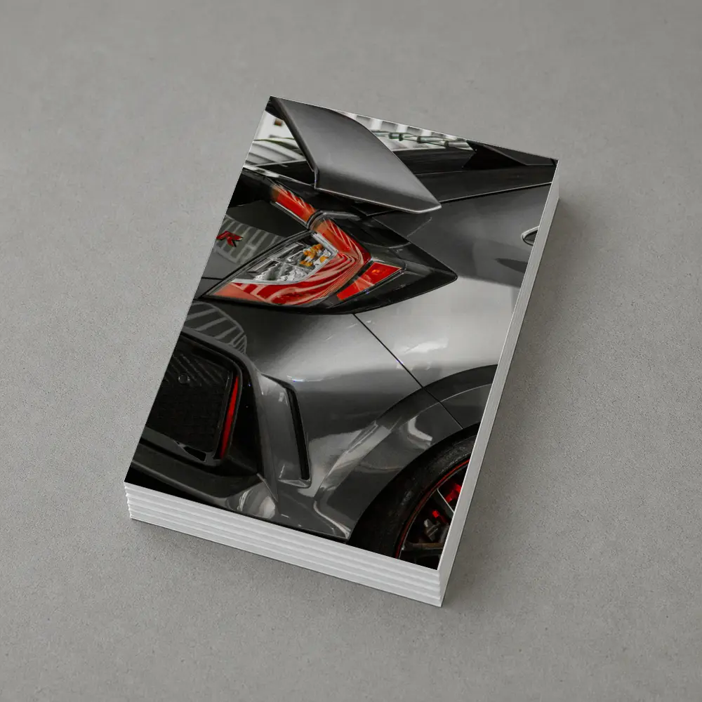 Honda Civic Type R Gray Rear Close Up – Postcards