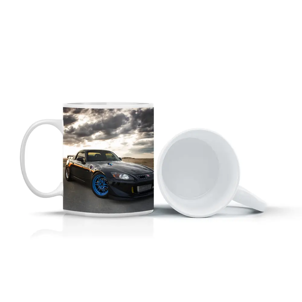 Honda S2000 Black Sports Car Dramatic Sky – Mugs