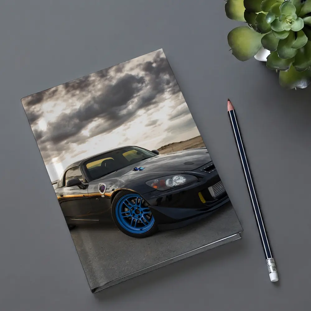 Honda S2000 Black Sports Car Dramatic Sky – Notebooks