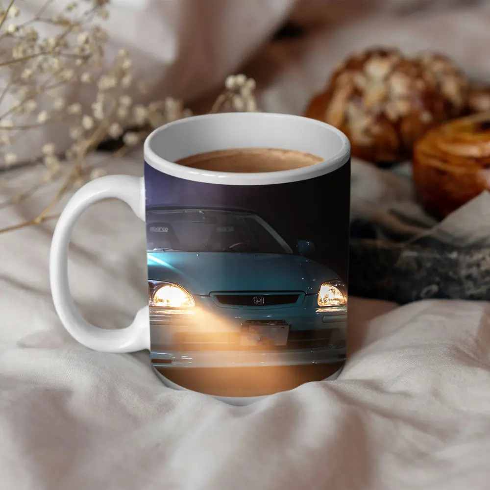 Honda Civic EK Teal Garage Night Lights – Mugs