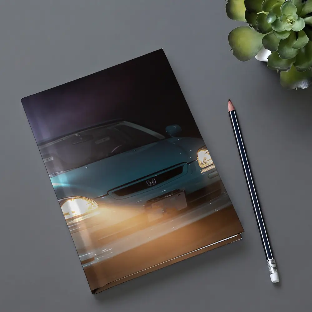 Honda Civic EK Teal Garage Night Lights – Notebooks