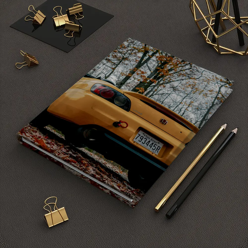 Honda S2000 Yellow Sports Car Autumn Forest – Notebooks