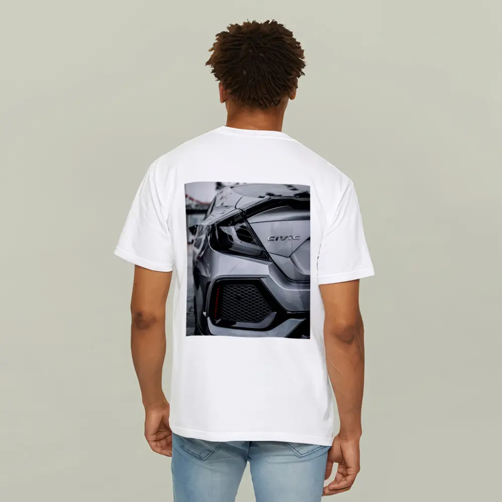 Honda Civic Rear Close Up Silver Detail – T-Shirts
