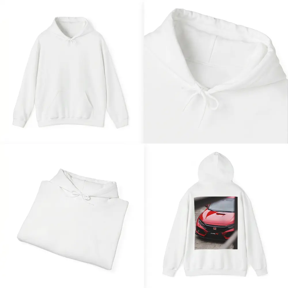 Honda Civic Type R Red Front View – Hoodies