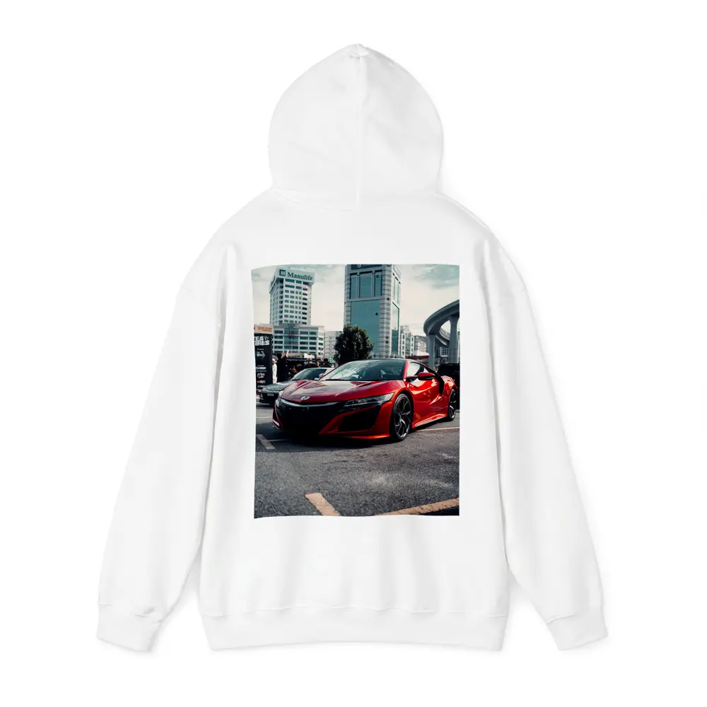 Honda NSX Red Supercar City Street – Hoodies