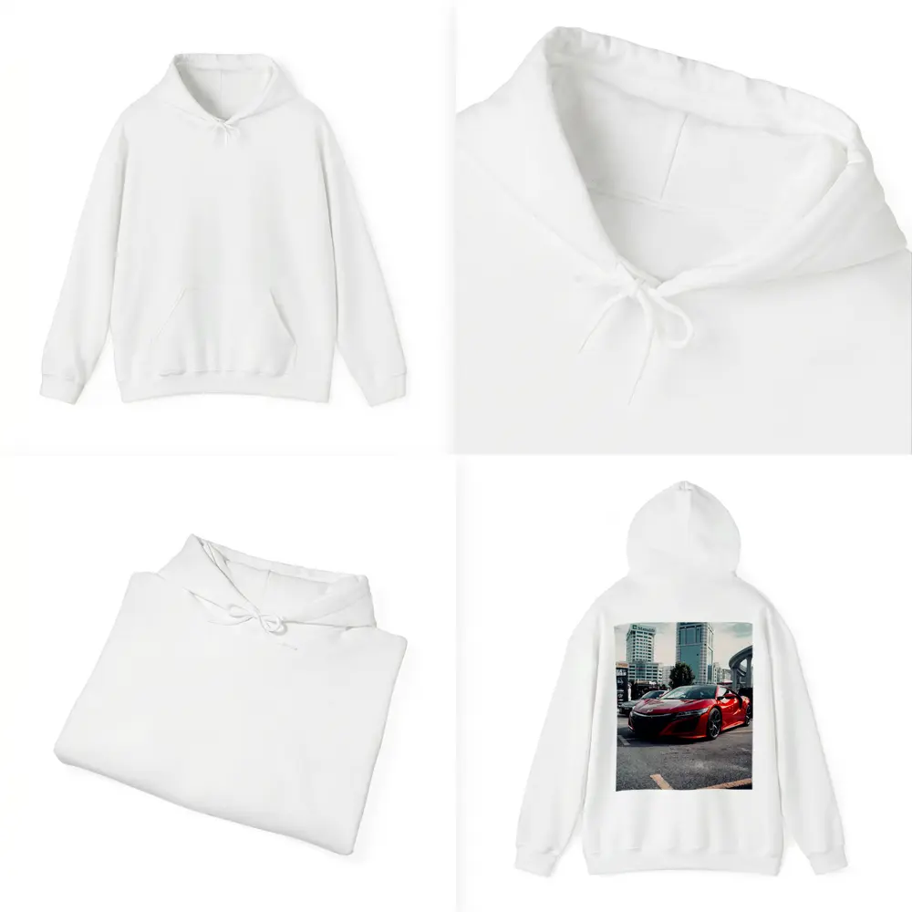 Honda NSX Red Supercar City Street – Hoodies